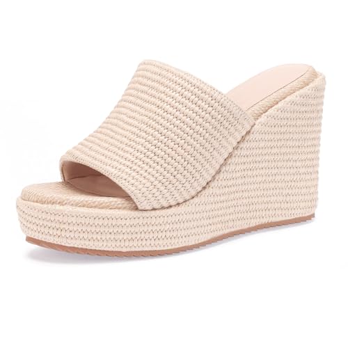 Image of VICKI.VICKI Women's Platform Sandals Wedge Ankle Strap Open Toe Sandals