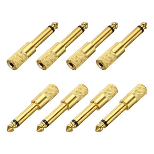Conectores TS 6.35 mm a 3.5 mm para conectar tu guitarra eléctrica y altavoces en casa
