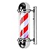 Produktbild N / A 30" Barber Pole LED-Licht, Außen klassischer Art Friseursalon Salon Schild, Rotating Illuminating-rote weiße Blaue LED-Streifen, eine wasserdichte Energie sparen Retro Wandmontage,B