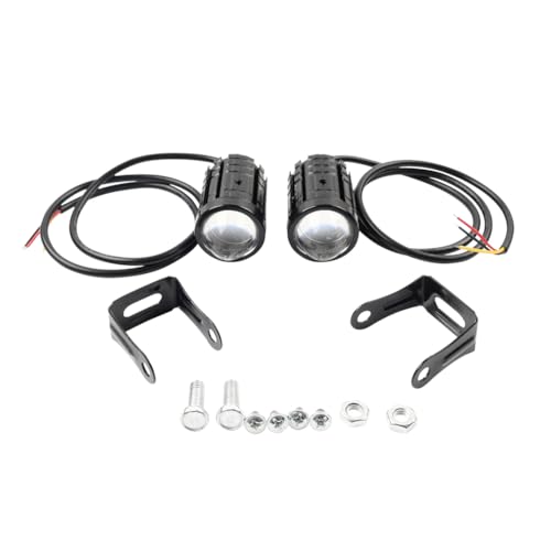 Bacar Fog Lamp Driving Spot Light Hi-Lo Beam Headlight 2 Pcs For motorcycles/dirt bike/trucks/SUVs/UTV/ATV, cars, etc. White Yellow