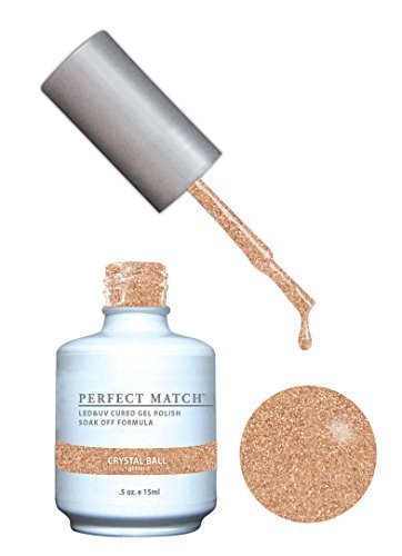 LECHAT Perfect Match Gel Polish + Matching Nail Lacquer, Crystal Ball, 0.500 Ounce by Perfect Match