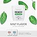 REACH Waxed Dental Floss, Mint, Plaque Remover for Teeth, Shred Resistant, Floss Slides Smoothly, Easy to Use, Waxed, Deep Cleaning Teeth, Oral Care, PFAS Free, for Adults & Kids, 1 Pack, 55 yd