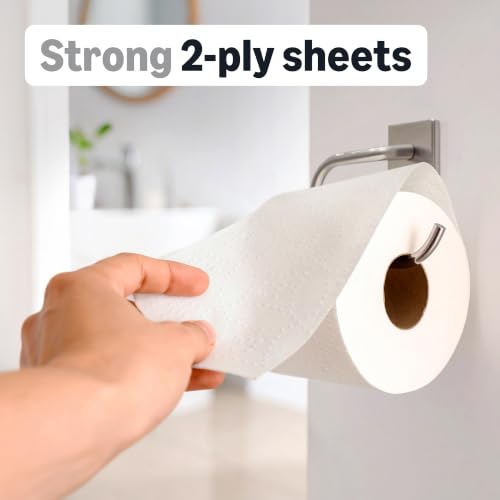 Image of Amazon Basics 2-Ply Ultra Plus Individually Wrapped Toilet Paper, White, Septic Safe, Compatible with Standard Dispensers, 400 Sheets per Roll (24 Rolls), 4.1 x 3.6 Sheet (Previouly AmazonCommercial)