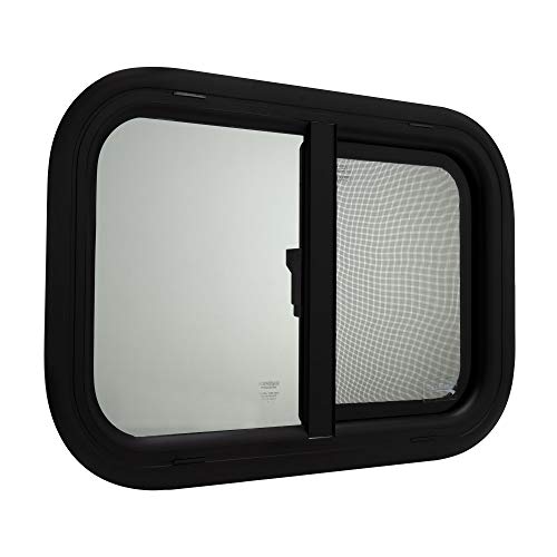 Top 10 Best Teardrop Camper with Bathroom Reviews Today 7 RecPro RV Teardrop Horizontal Slide Window - 21' W x 14' H | Tempered Tinted Glass | With Screen & Trim Kit