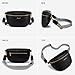 LOVEVOOK Fanny Packs for Women Cross Body, Vegan Leather Belt Bag for Women, Waterproof Sling Purse Fashion Waist Pack Designer Chest Bum Bag with Boho Style Strap