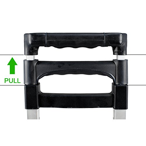 JupiterForce 170 lbs Capacity Luggage Cart Aluminum Lightweight Portable Hand Truck with Wheels