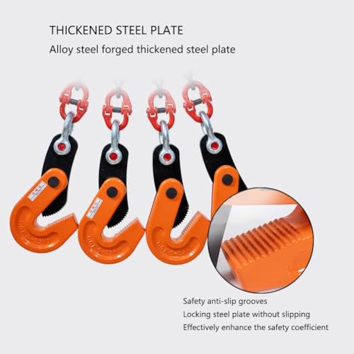 Platten-Hebezange mit Ketten, Backenöffnung 15 mm-25 mm, Tragfähigkeit 1,6 T-3,2 T, Kettenlänge 1-3 Meter, strapazierfähig