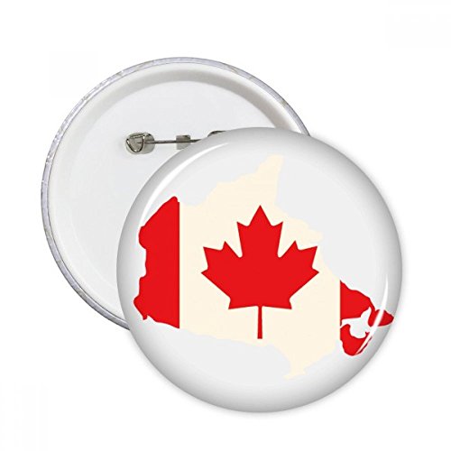 Pins feuille d'érable rouge Canada rond pour réparer ou décorer un vêtement triste