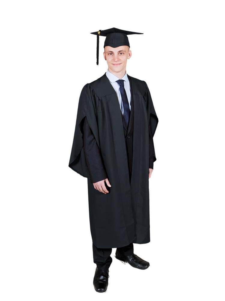 Graduation Gown / Academic Robe and Mortarboard Cap Set