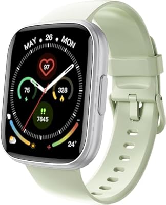 Cillso - Reloj Inteligente Hombre Mujer 1.95" Reloj Deporte con Funciún Llamadas y Mensajes Bluetooth 110+ Deportivos SmartWatch con Podómetro/Pulsómetro/Monitor de Sueño IP68 Pulsera Actividad Verde