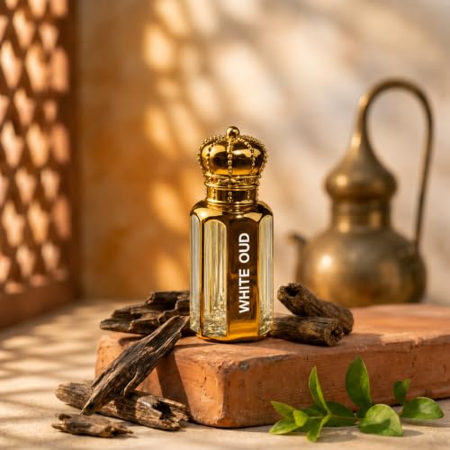 Image of Kannauj White Oud Attar | Long Lasting Alcohol-Free Perfume Oil | Premium Roll-On for Men & Women | 6ml