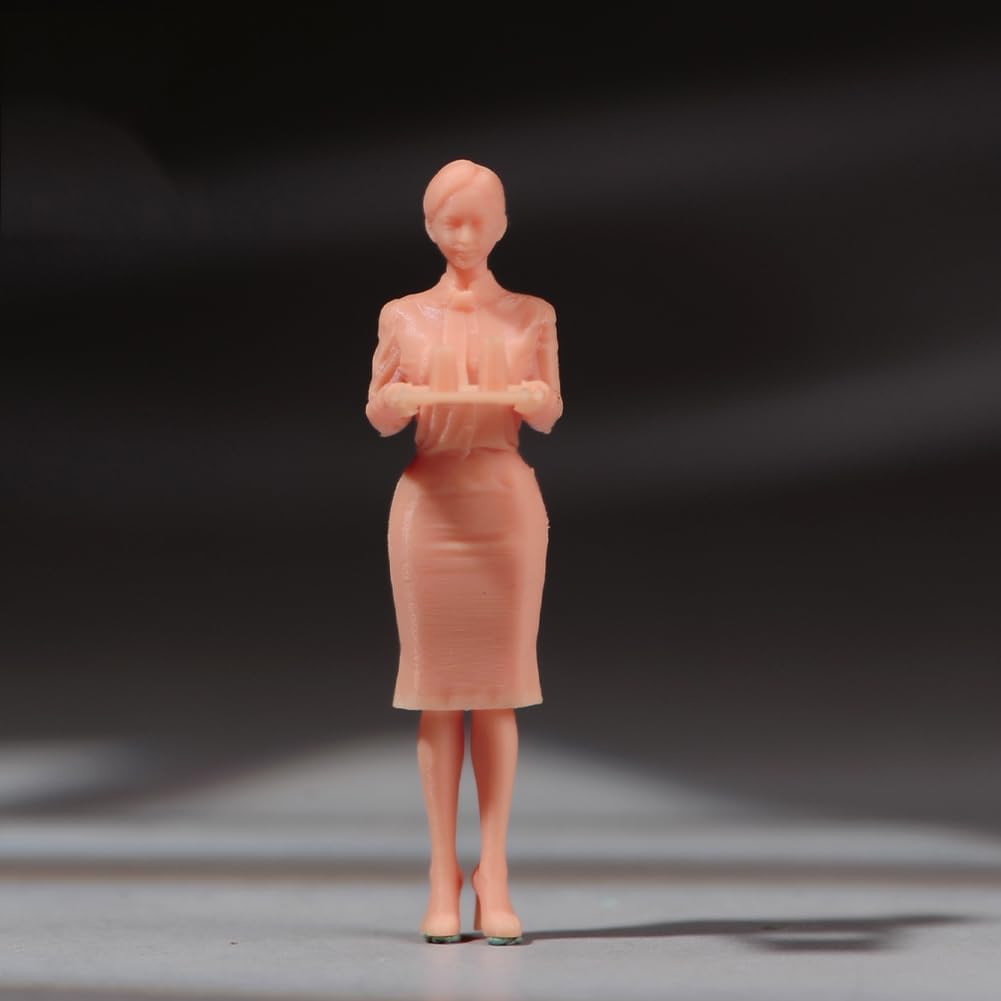 Figurine de serveuse en résine 1/24 AMITD uniforme miniature pour aviation