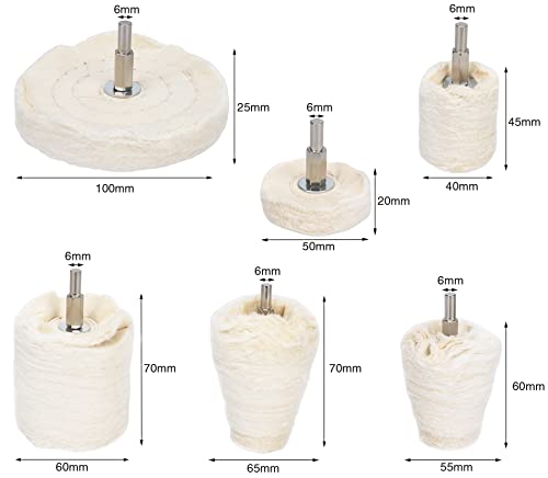 Buffing Wheel For Drill, 11Pcs Buffing Pad Polishing Wheel Kits With 0.25" Hex Shafts, Wheel Shaped Polishing Tool For Metal Aluminum Chrome Wheel Polishing Kit #TOP1