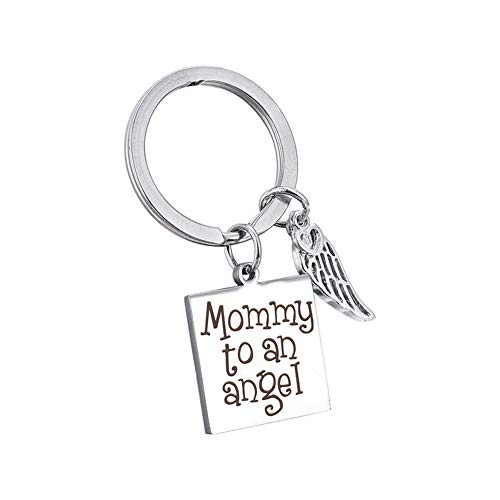 FanSi - Juego de llaveros con Texto en inglés Mom & Dad para el día de la Madre y del Padre