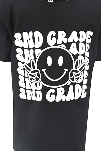 Image of Unique Baby Boys 2nd Grade Vibes Only Back to School T Shirt