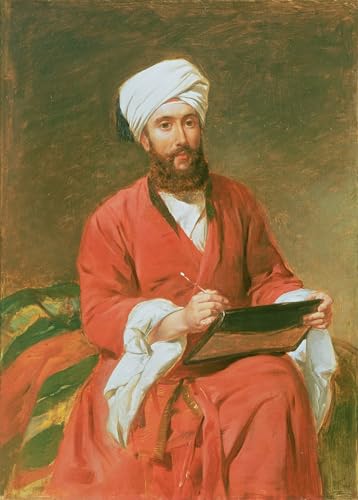 Cuadro de lienzo de un pascià turco por Frederick Goodall para decoración de hogar, 60x90cm