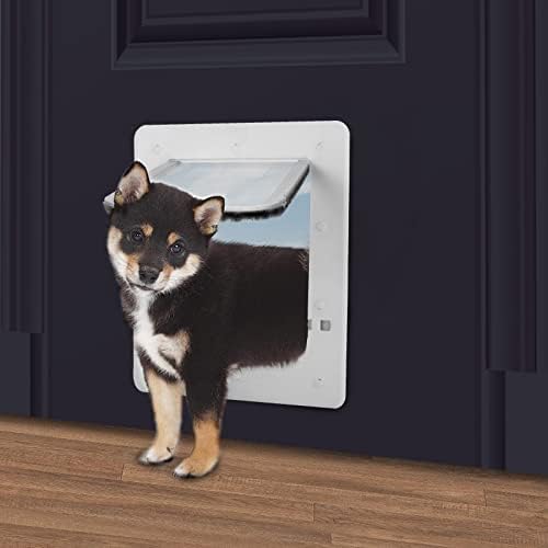HIDROSIL Tunnel Detachable Pet Door for Dog and Cat with 2 Locking Modes, Magnetic Flap Design and Durable Frame, Easy Install on Interior/Exterior Door or Wall (15.35" x 12.40", Medium)