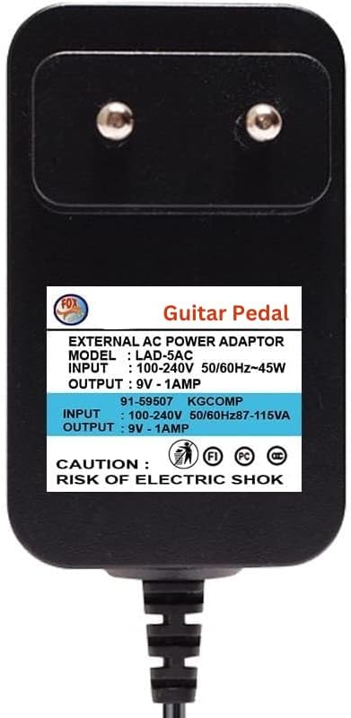 9V AC Adapter Power Charger for BOSS/Roland PSB-1U PSB1U Effect Pedal and BOSS Roland GT-10 GT-10B BCB-60 Multi-Effects Guitar, 6ft Cable Power Supply Cord (Pack of 1)