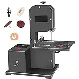 Regolazione dell'angolo per tagli di mitra: con la possibilità di regolare da 0 a 45 ° per il taglio smussato, questa sega a nastro professionale da banco soddisfa diverse esigenze di lavorazione del legno e migliora le possibilità di progetto, fornendo flessibilità e precisione in ogni taglio.