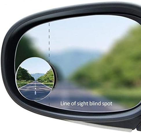 Miniatura 3 de ICBEAMER Espejos retrovisores laterales de punto ciego HD redondos de 2 pulgadas  Espejo retrovisor de vidrio convexo sin marco para puerta de