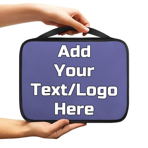 Image of Customize Bible Covers Add Your Own Photo Text Name Image Personalized Bible Bags for Men and Women Custom Bible Carrying Case Gifts Bible Holder with Handle, Violet