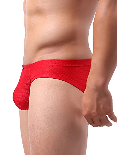 iKingsky Men's Four Way Stretch Pouch Briefs Soft Bulge Underwear Sexy Low Rise Underpanties for Men2