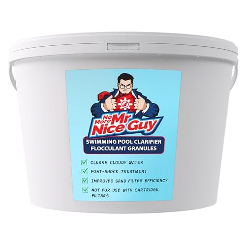 Swimming Pool Clarifier Flocculant Granules 2kg Floc Clears Cloudy Water For Crystal Clear Pools For Sand Filters Only Not For Cartridge Filters No More Mr Nice Guy