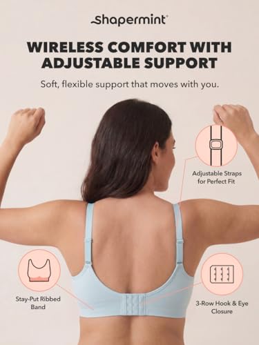 SHAPERMINT Wireless Bras for Women, Seamless Comfort Bra, Everyday Support - image 8