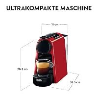De Longhi Essenza Mini Kaffeemaschine 19 bar Rot – Ansicht 2