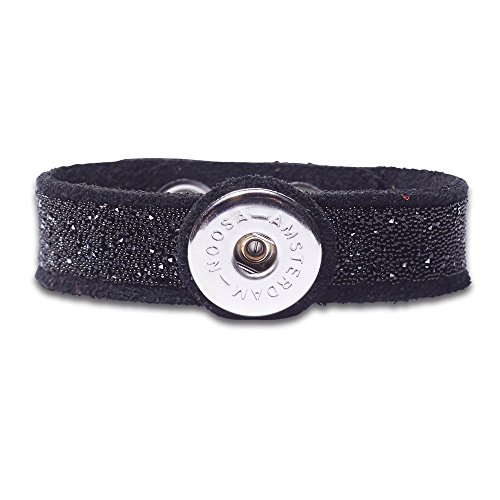 NOOSA ORIGINAL Armband RAW ROMANCE CRYSTAL black Size S