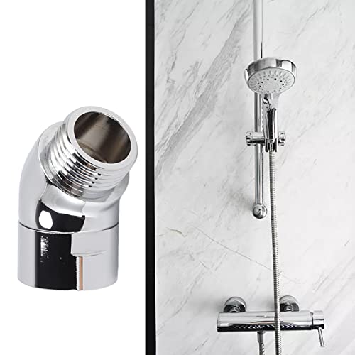 Pwshymi Shower Elbow Adapter, 135 Degrees Shower Arm Adapter G1/2in Thread Shower Hose Connector for Hand Shower - Image 3