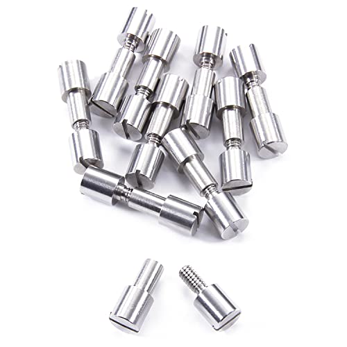 Corby Bolt Fasteners (10 Pack) for DIY Handles &amp; Knife Handle Repair - USA Size (0.312 x 0.213 x 1.25 Inch) - (Stainless Steel) - for Full Tang Fixed Blade Knives