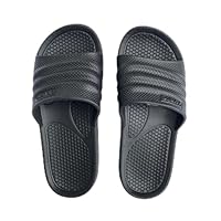 Chinelo Sandália Slide Leve Yvate Massageador Nuvem Macio (Preto, BR, Adulto, Numérico, 38)
