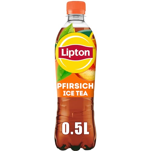 LIPTON ICE TEA Peach, Eistee mit Pfirsich Geschmack, EINWEG (6 x 0.5 l)