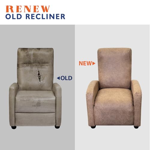 Wdfour RC-L-1 Leather-Like 4-Pieces Recliner Chair Covers Specifically For Medium Adjustable Reclining Chair With 1 Pc Pillowcase, Slipcover Recliner Couch Cover thumb #4