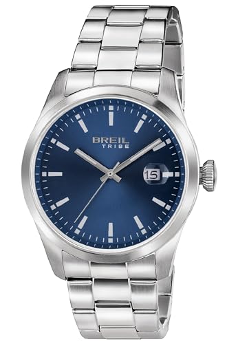 BREIL Reloj Hombre Classic Elegance Movimiento Blue Solo Esfera Azul - 3 Cuarzo LANCHE y...