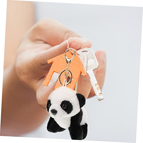 PRETYZOOM Plüsch Schlüsselanhänger Schlüsselanhänger Panda Anhänger Panda Puppe Kleine Stofftiere Süßer Bär Niedlicher