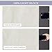 RYB HOME 100% Blackout Door Window Curtains, Natural Linen Blended Privacy French Door Blinds Thermal Insulated Room Darkening Window Shades, W26 x L69 inch, 1 Panel