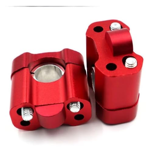 Rehausseur guidon 22mm 28mm CNC rouge pour moto Suzuki