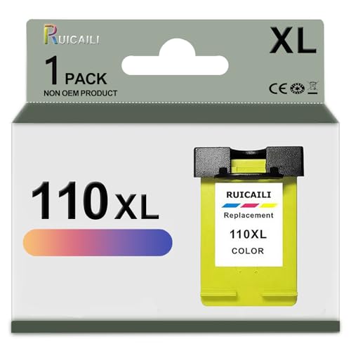 Cartouche 110XL d'encre tricolore compatible imprimante PhotoSmart A716 A820