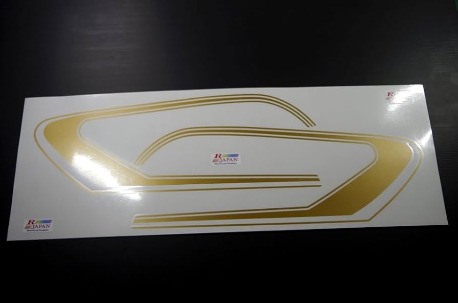 Amazon.co.jp: GT380用 カスタムB3デカール 薄ゴールド 純正