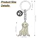WEWAYSMILE Welpe Schlüsselanhänger, Hunde Schlüsselanhänger, Niedlicher Welpe-Schlüsselanhänger, Für Dekor Auto Schlüsselanhänger Tag Personalisierte Geschenk, Länge: 4.06 Zoll/10.3 cm