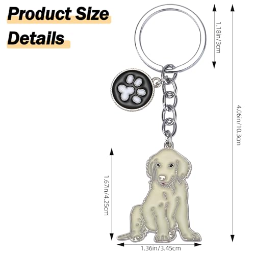 WEWAYSMILE Welpe Schlüsselanhänger, Hunde Schlüsselanhänger, Niedlicher Welpe-Schlüsselanhänger, Für Dekor Auto Schlüsselanhänger Tag Personalisierte Geschenk, Länge: 4.06 Zoll/10.3 cm