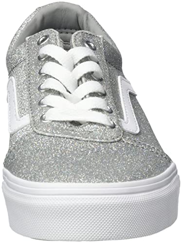 Vans Vans Ward Canvas Sneaker, (Party Glitter) Silver/White, 2.5 UK
