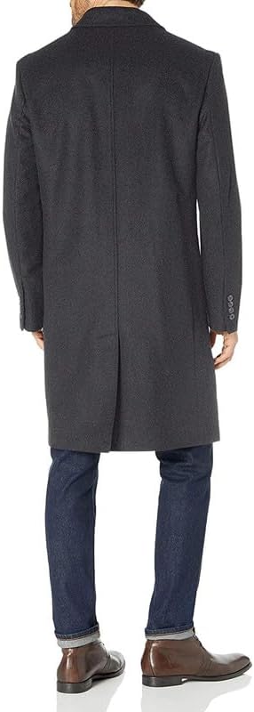 LONDON FOG Men's Top Coat - Classic Fit Winter Coat, Signature Wool-Blend Men’s Overcoat, (Regular & Big-Tall Sizes)
