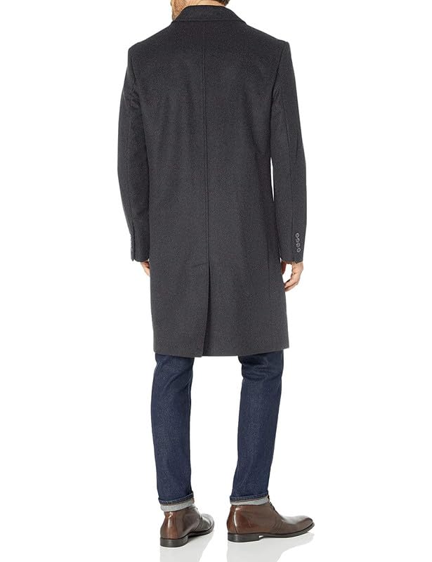 Image of LONDON FOG Men's Top Coat - Classic Fit Winter Coat, Signature Wool-Blend Men's Overcoat, (Regular & Big-Tall Sizes)
