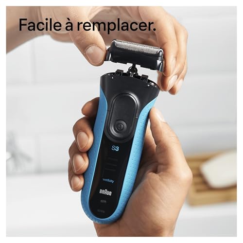 Braun 32B Noire, Tête De Rasoir De Rechange, Originale, Compatible Avec Les Rasoirs Series 3 ProSkin