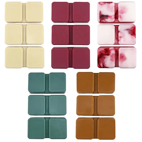 DaVoice USA Made Christmas Wax Melts Strong Scented Soy Wax Cubes for Warmers | Holiday Scents: Vanilla, Cinnamon, Peppermint, Pine, & Mulled Cider, Long Lasting Winter Wax Melts Variety Pack, 5 Pack - Image 3