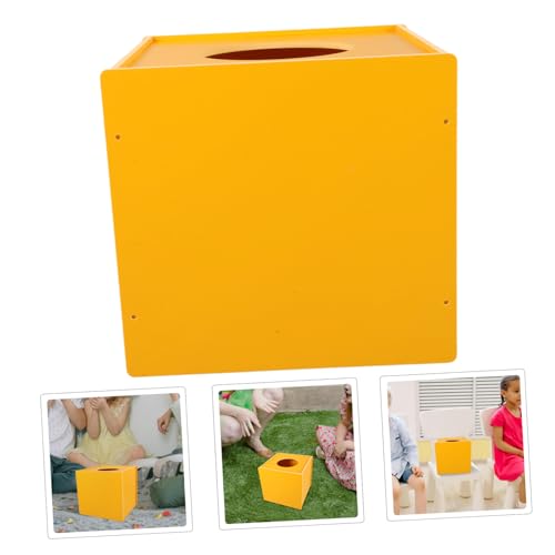 Boîte à tirage au sort et urne de collecte multifonction jaune