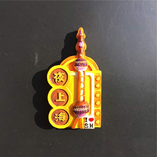 3D Oriental Pearl Tower Shanghai China Fridge Magnet Travel Souvenir Gift Home Kitchen Decoration Magnetic Sticker Refrigerator Magnet Collection #TOP4